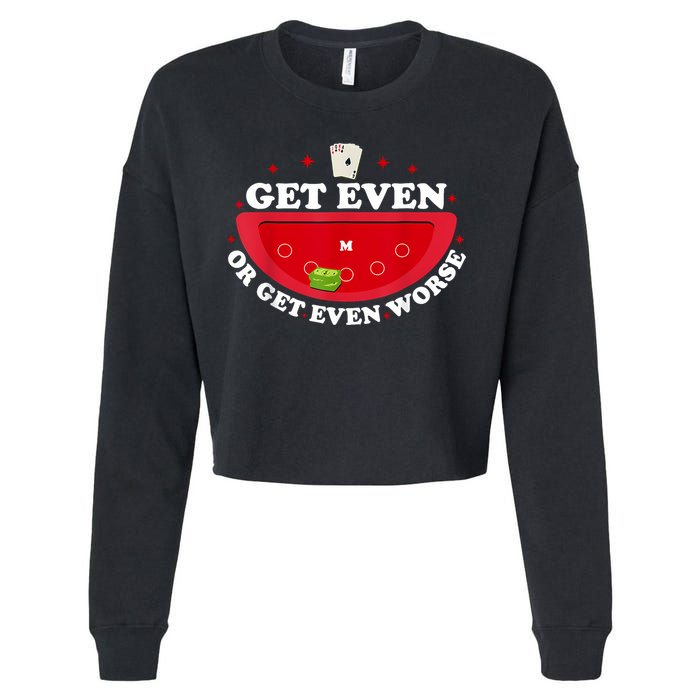 Get Even Or Get Even Worse Cropped Pullover Crew