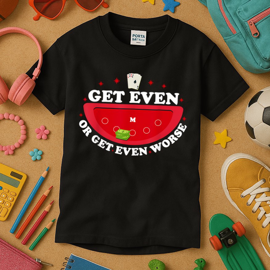 Get Even Or Get Even Worse Kids T-Shirt