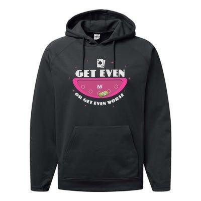 Get Even Or Get Even Worse Performance Fleece Hoodie