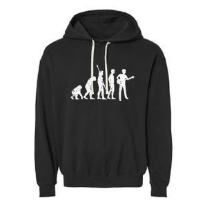 guitar evolution of a guitarist gift for guitar player Garment-Dyed Fleece Hoodie