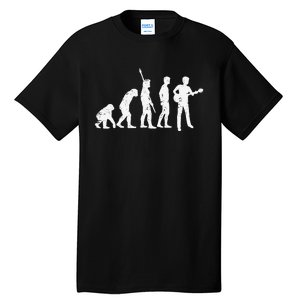 guitar evolution of a guitarist gift for guitar player Tall T-Shirt