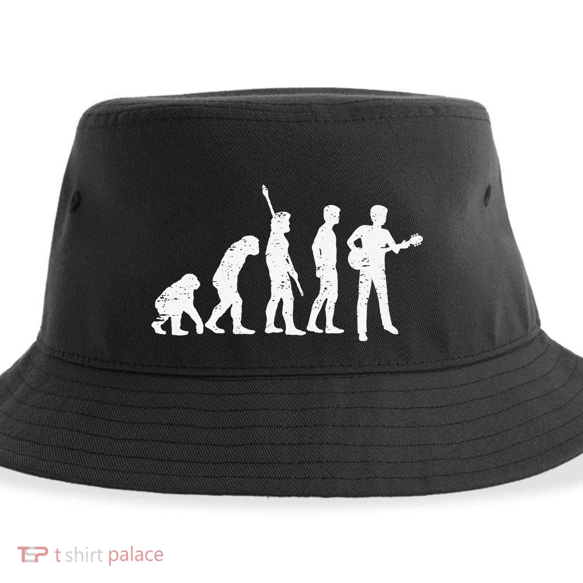 guitar evolution of a guitarist gift for guitar player Sustainable Bucket Hat