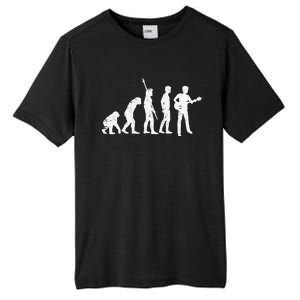 guitar evolution of a guitarist gift for guitar player Tall Fusion ChromaSoft Performance T-Shirt