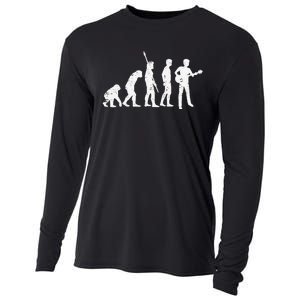 guitar evolution of a guitarist gift for guitar player Cooling Performance Long Sleeve Crew