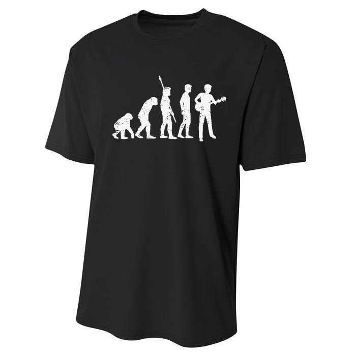 guitar evolution of a guitarist gift for guitar player Performance Sprint T-Shirt