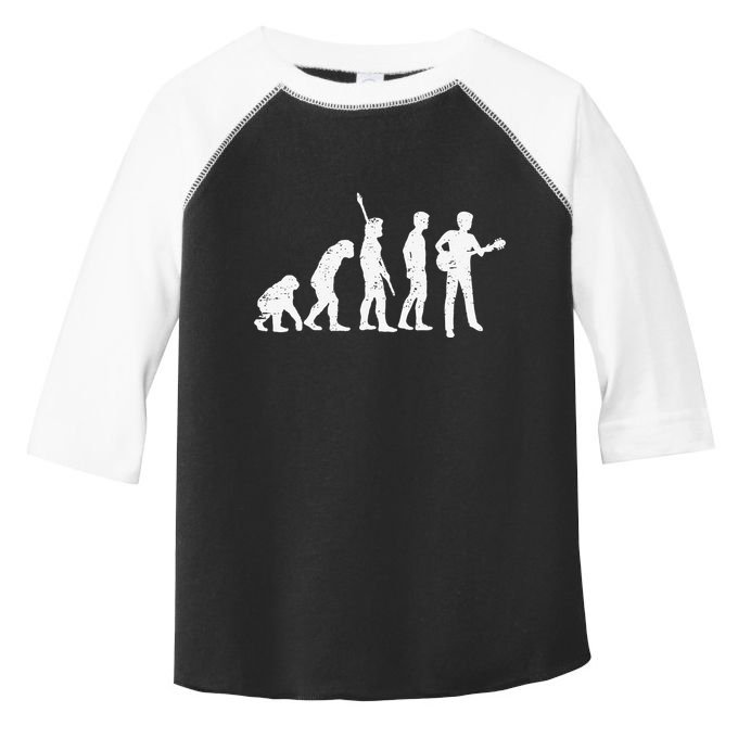 guitar evolution of a guitarist gift for guitar player Toddler Fine Jersey T-Shirt