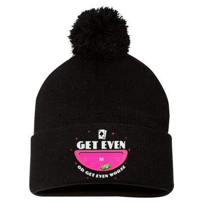 Get Even Or Get Even Worse Pom Pom 12in Knit Beanie