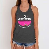 Get Even Or Get Even Worse Women's Knotted Racerback Tank