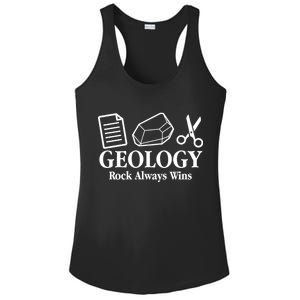 Geology Rock Always Wins Ladies PosiCharge Competitor Racerback Tank