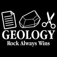 Geology Rock Always Wins Cropped Pullover Crew