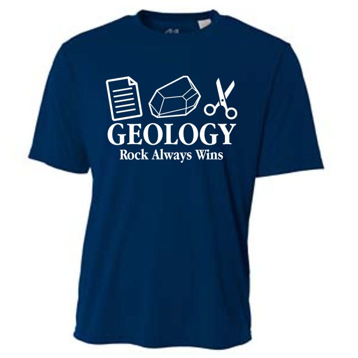 Geology Rock Always Wins Cooling Performance Crew T-Shirt