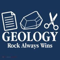 Geology Rock Always Wins Youth Performance Sprint T-Shirt