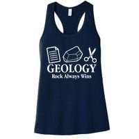 Geology Rock Always Wins Women's Racerback Tank