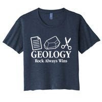 Geology Rock Always Wins Women's Crop Top Tee