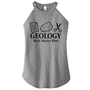 Geology Rock Always Wins Women's Perfect Tri Rocker Tank