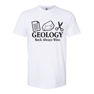 Geology Rock Always Wins Softstyle CVC T-Shirt