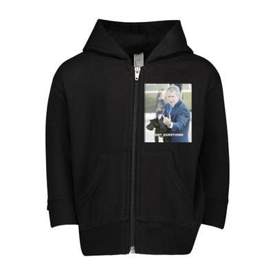 George Bush Middle Finger Toddler Zip Fleece Hoodie