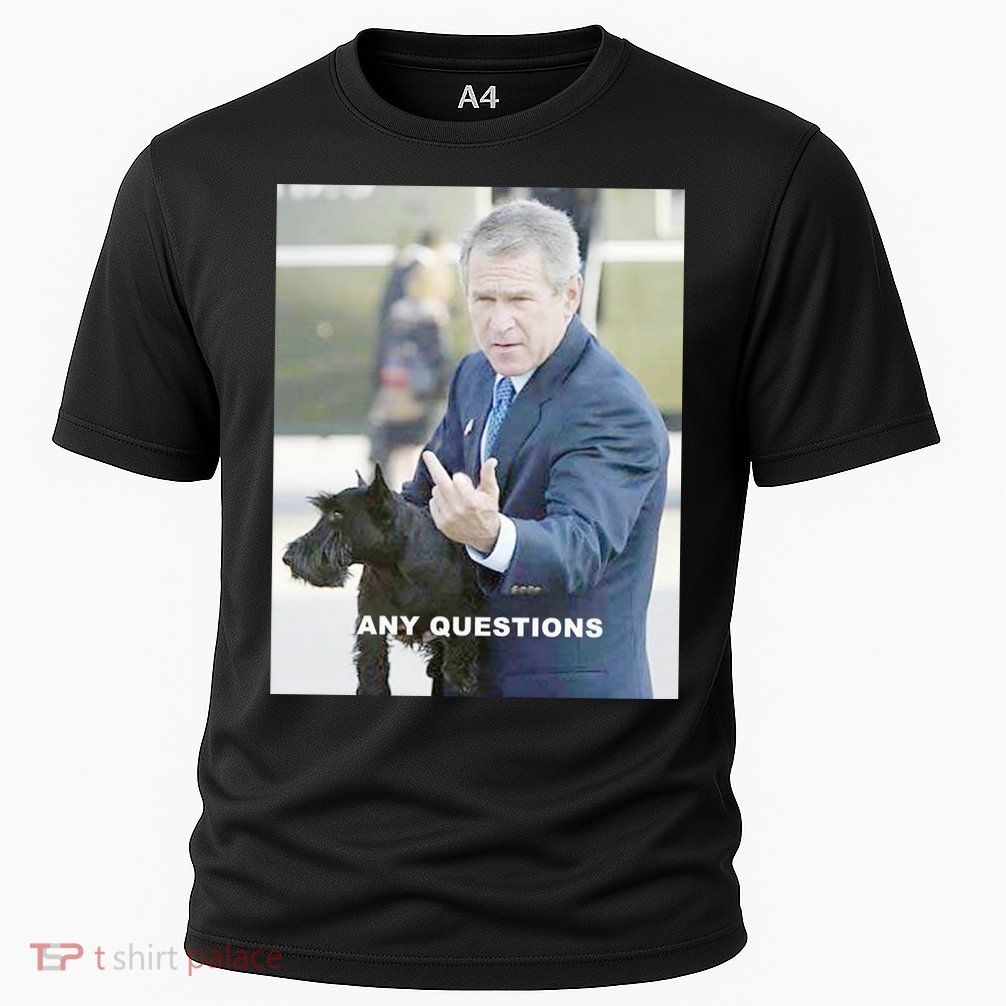 George Bush Middle Finger Cooling Performance Crew T-Shirt