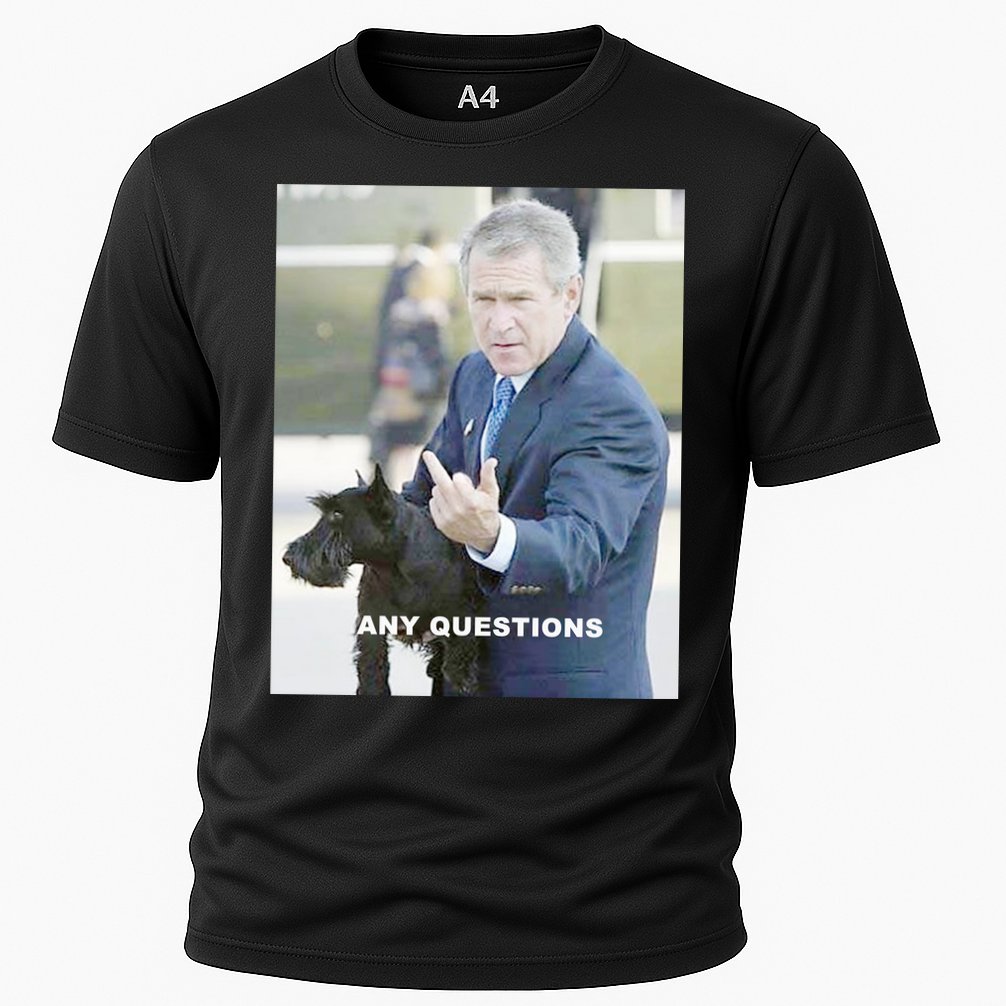 George Bush Middle Finger Performance Shirt