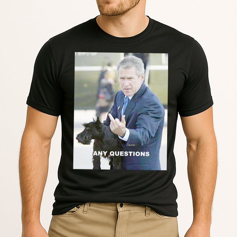 George Bush Middle Finger Performance Shirt