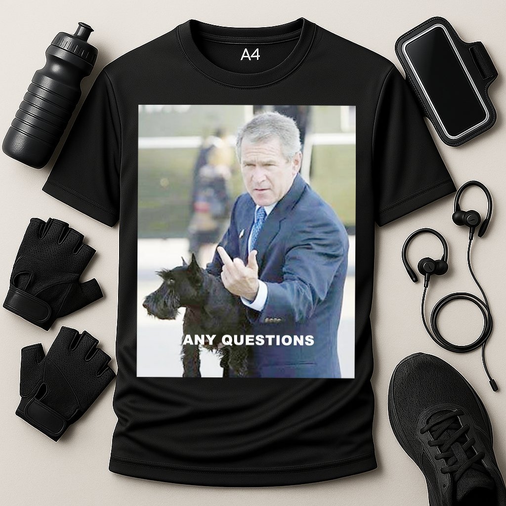 George Bush Middle Finger Performance Shirt