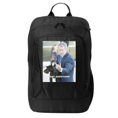 George Bush Middle Finger City Backpack