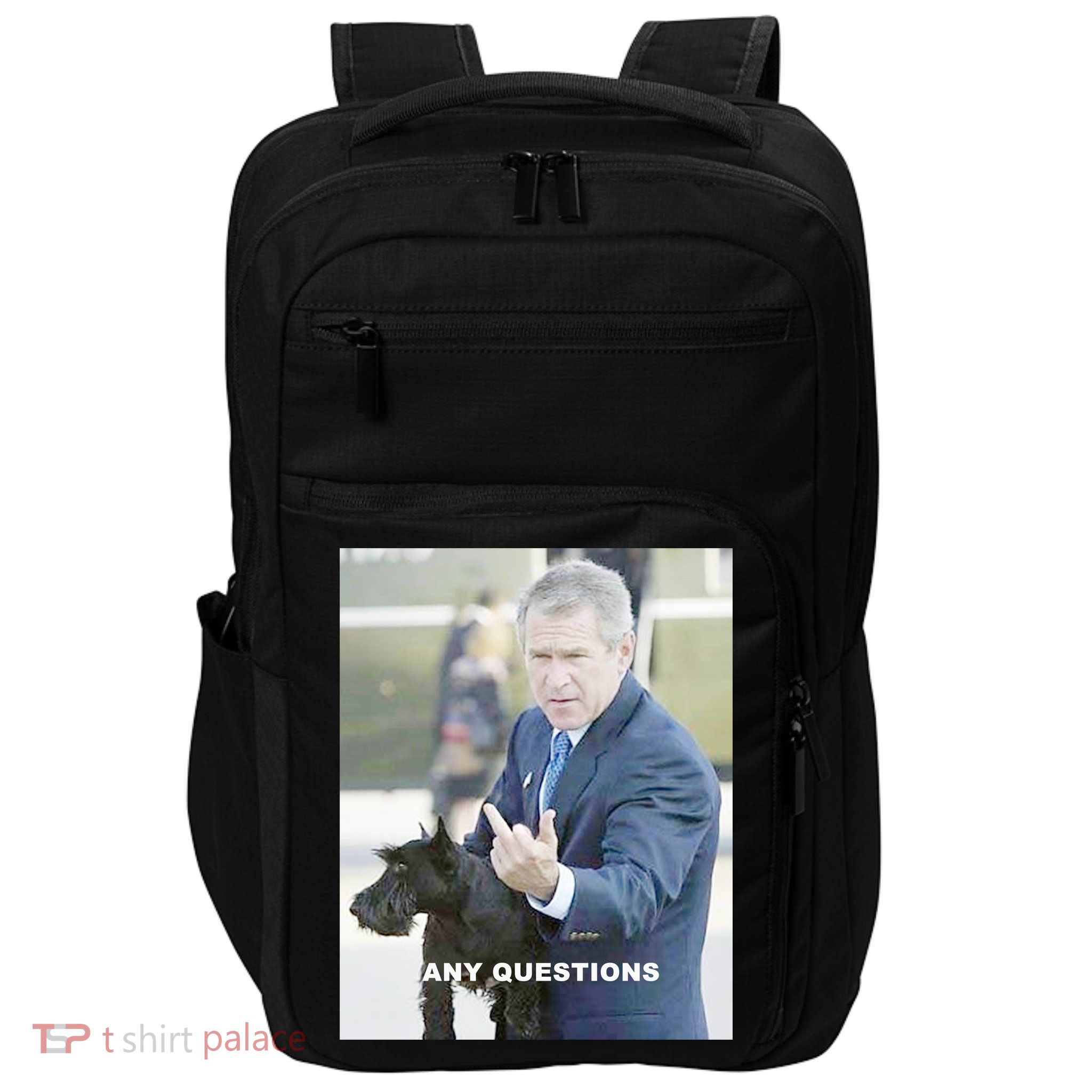 George Bush Middle Finger Impact Tech Backpack