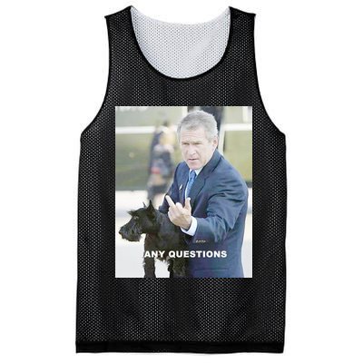George Bush Middle Finger Mesh Reversible Basketball Jersey Tank