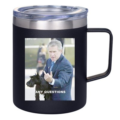 George Bush Middle Finger 12oz Stainless Steel Coffee Mug