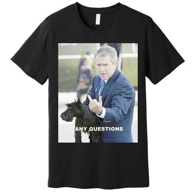 George Bush Middle Finger Premium T-Shirt