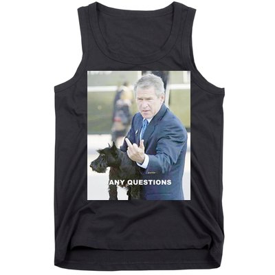 George Bush Middle Finger Tank Top