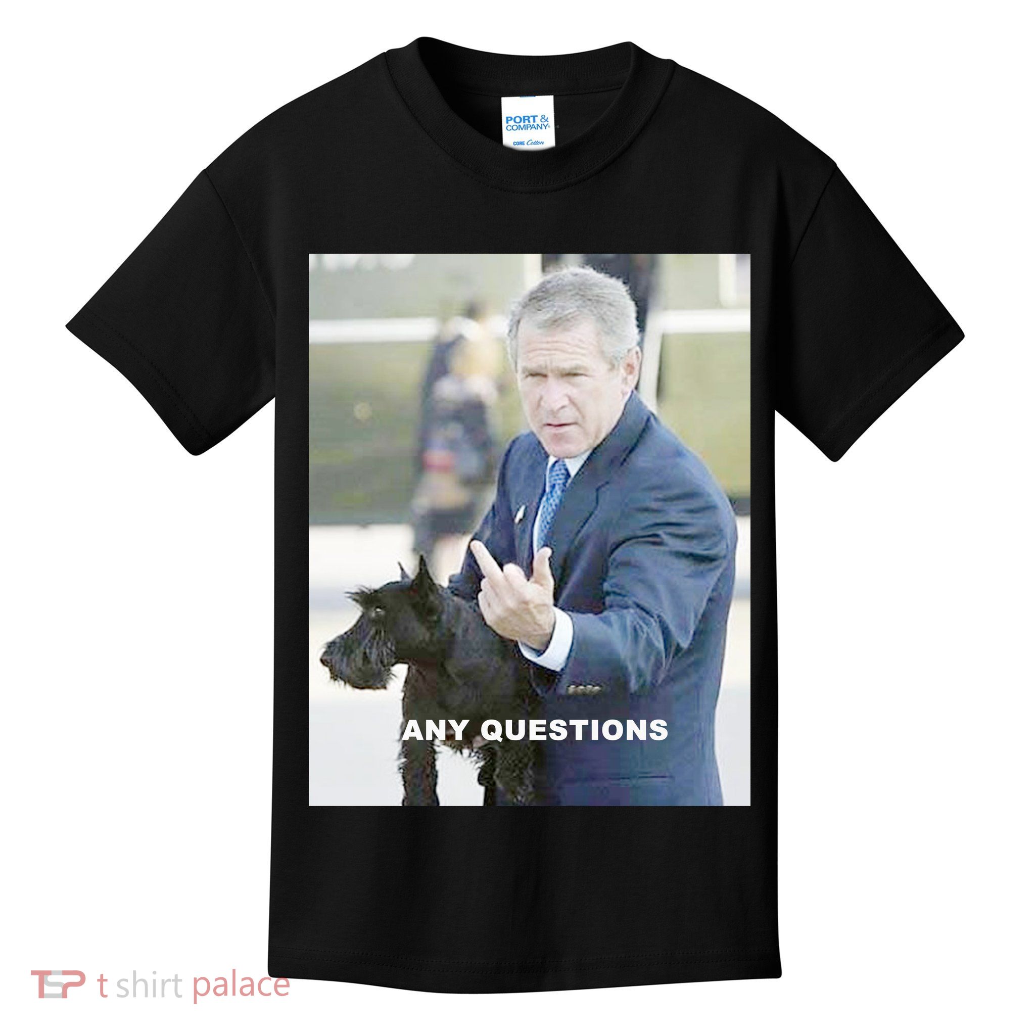 George Bush Middle Finger Kids T-Shirt