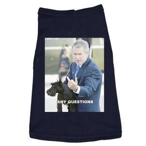 George Bush Middle Finger Doggie Tank