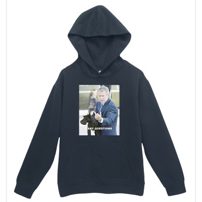 George Bush Middle Finger Urban Pullover Hoodie