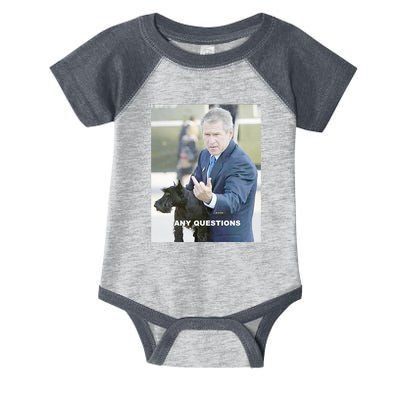 George Bush Middle Finger Infant Baby Jersey Bodysuit