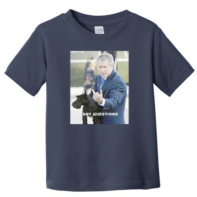 George Bush Middle Finger Toddler T-Shirt