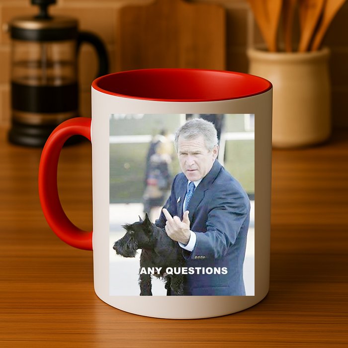 George Bush Middle Finger Mug