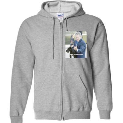 George Bush Middle Finger Full Zip Hoodie