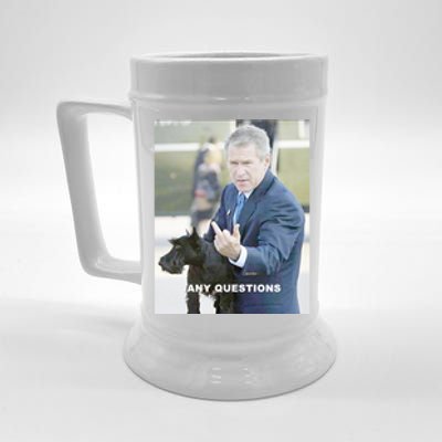 George Bush Middle Finger Beer Stein