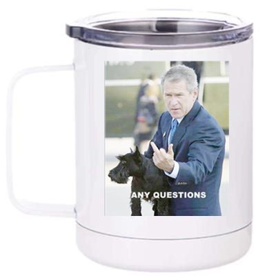 George Bush Middle Finger 12 oz Stainless Steel Tumbler Cup