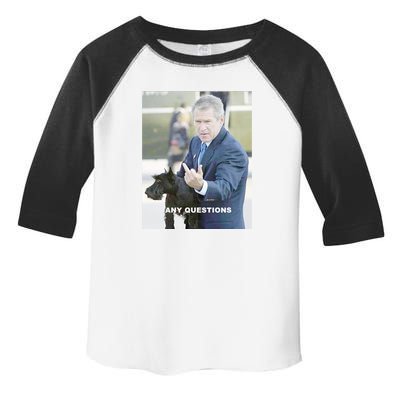 George Bush Middle Finger Toddler Fine Jersey T-Shirt