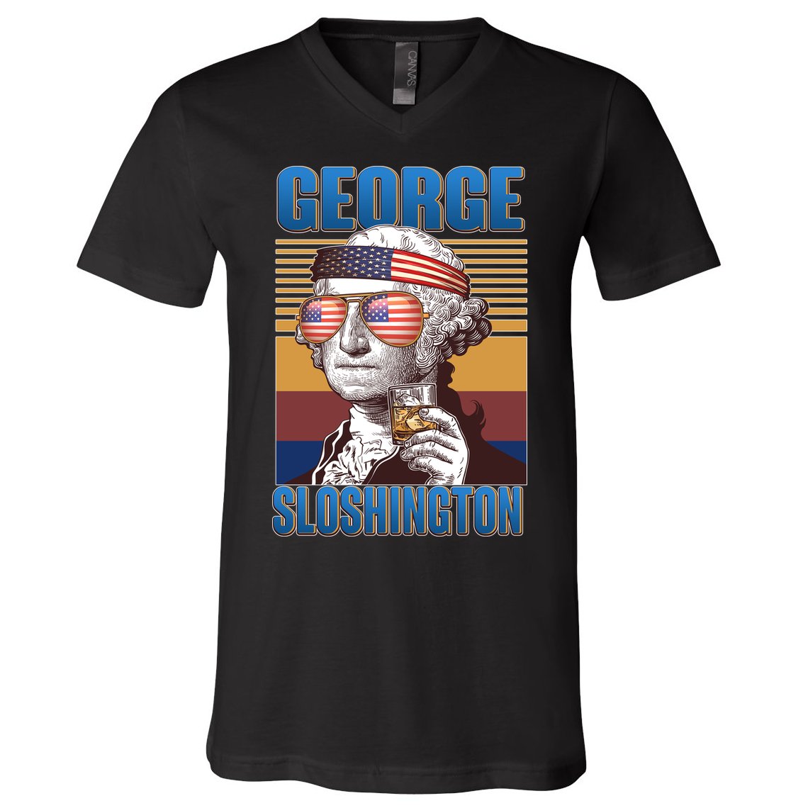 George Sloshington V-Neck T-Shirt
