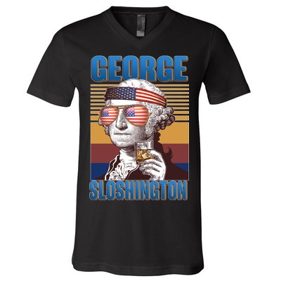 George Sloshington V-Neck T-Shirt