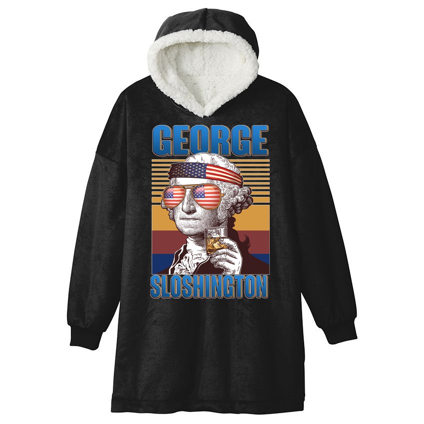George Sloshington Hooded Wearable Blanket