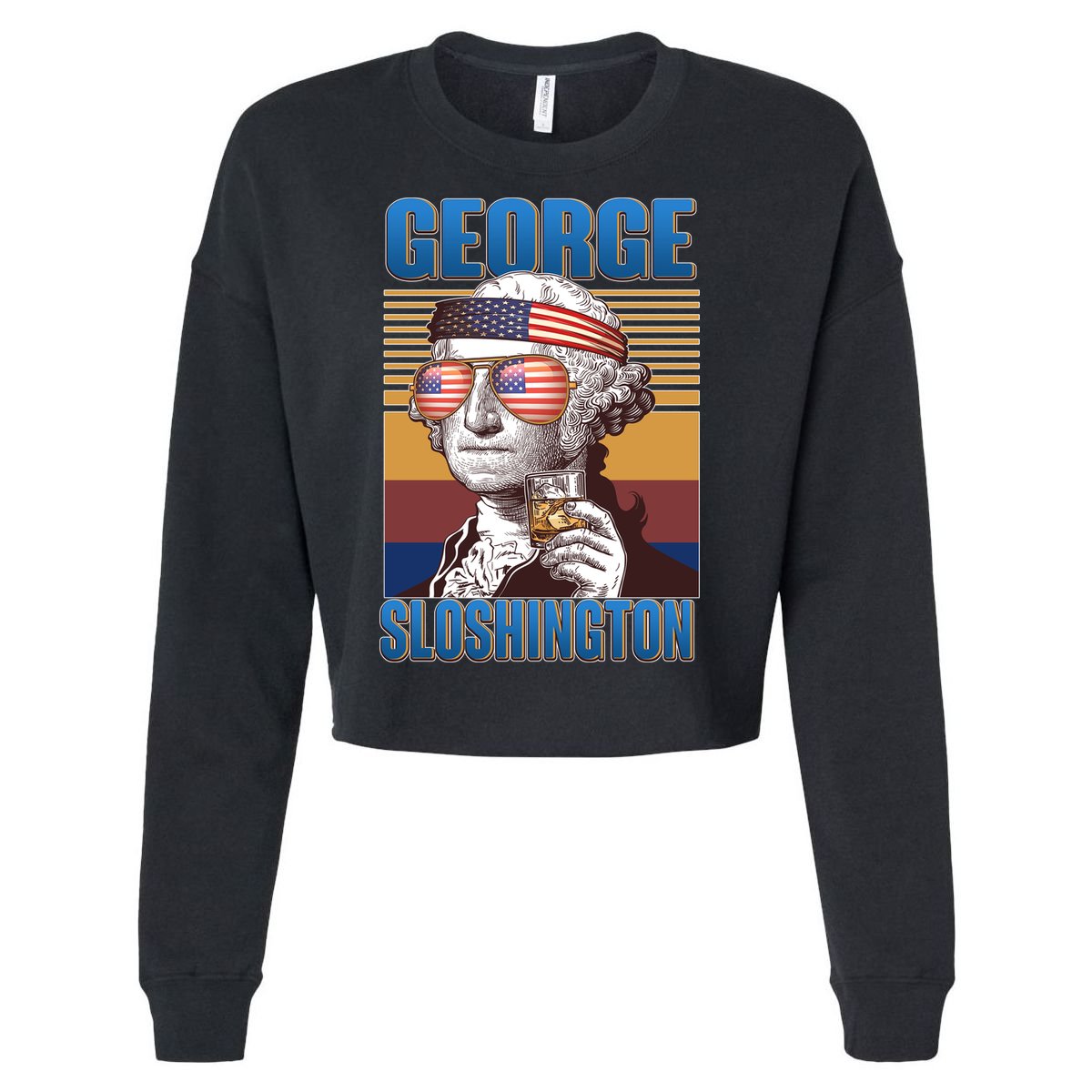 George Sloshington Cropped Pullover Crew