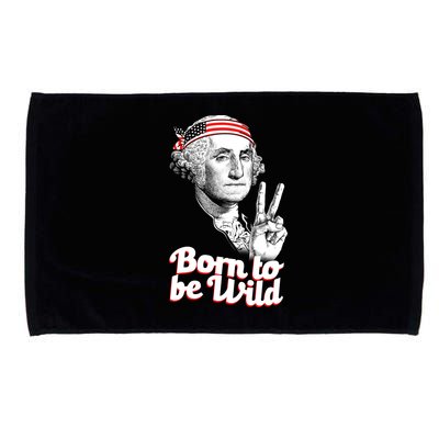 George Washington Born To Be Wild Microfiber Hand Towel