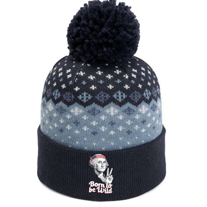 George Washington Born To Be Wild The Baniff Cuffed Pom Beanie