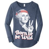 George Washington Born To Be Wild Women's Perfect Tri Tunic Long Sleeve Shirt