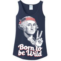 George Washington Born To Be Wild Ladies Essential Tank