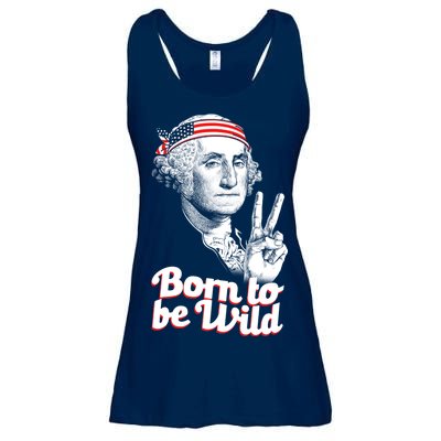 George Washington Born To Be Wild Ladies Essential Flowy Tank